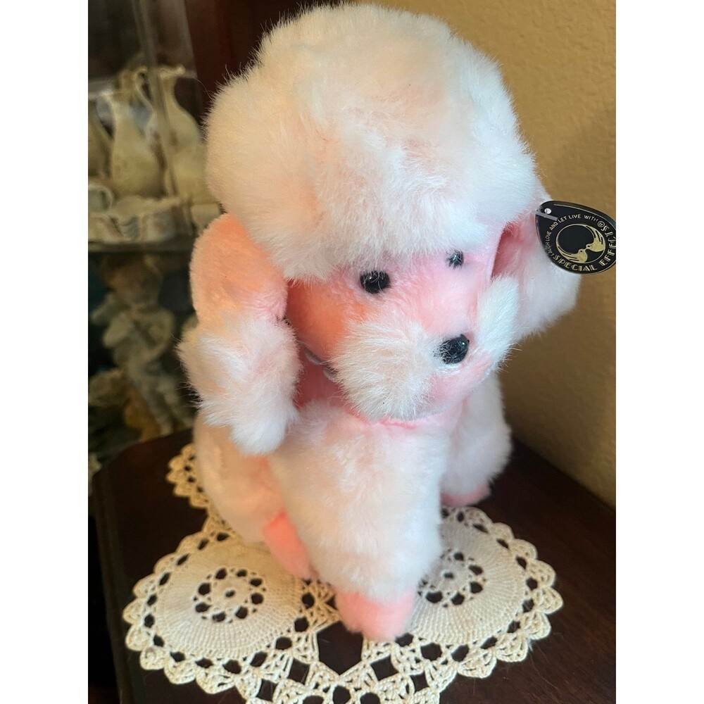 Vintage 24K Polar Puff Pink Poodle
